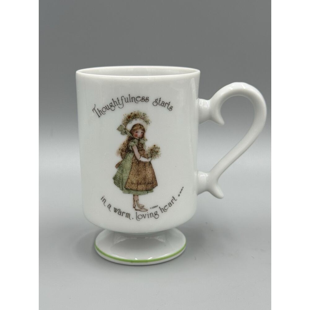 Holly Hobbie Pedestal Cup Thoughtfulness Starts In A Warm Loving Heart